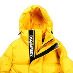Dsquared² Yellow Nylon Men Down Jacket