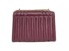 Michael Kors Whitney Medium Chain Shoulder Flap Crossbody Oxblood