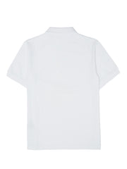 Burberry White Cotton Collared Polo Shirt