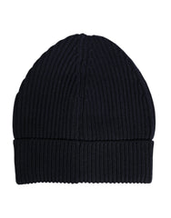 Dolce & Gabbana Black Cashmere Knitted Winter Beanie Hat
