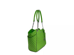 Michael Kors Jet Set Large Chain Shoulder Tote Bag Jungle Green