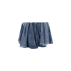 Diesel Asymmetrical denim patterned Skirt