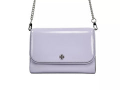 Tory Burch Patent Emerson Patent Chain Wallet Crossbody Bag