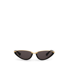Bottega Veneta Black Haircalf Sunglasses