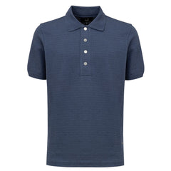 Dunhill Blue Cotton Polo Shirt