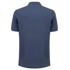 Dunhill Blue Cotton Polo Shirt