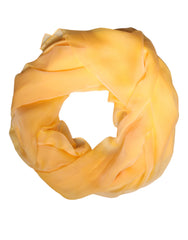Dolce & Gabbana Yellow Silk Rectangle Wrap Shawl Scarf