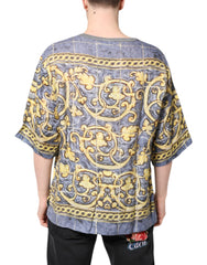 Dolce & Gabbana Multicolor Religious Print Round Neck T-shirt