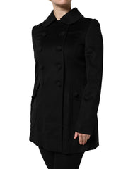 Dolce & Gabbana Black Wool Sartoria Italiano Blazer Jacket
