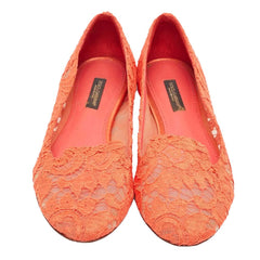 Dolce & Gabbana Red Viscose Flat Shoe