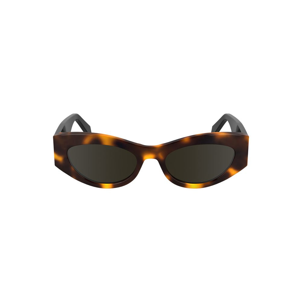 Calvin Klein Brown Haircalf Women Sunglasses