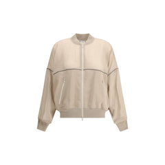 Brunello Cucinelli Semi-sheer Bomber Jacket
