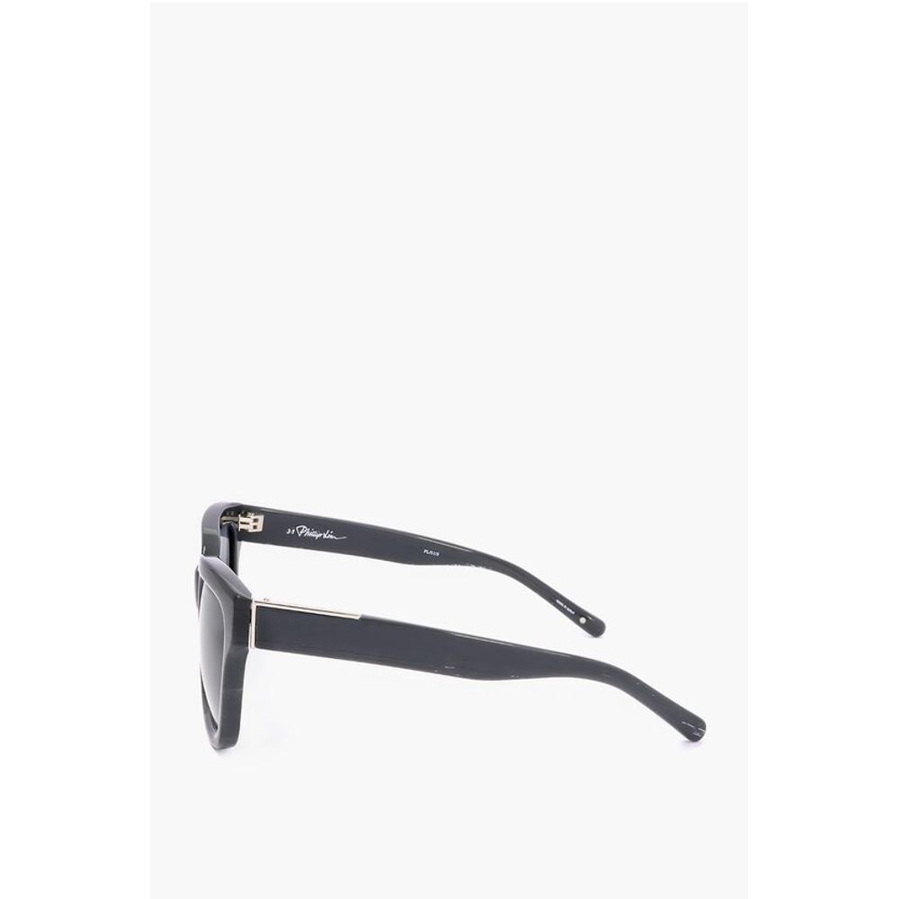 Linda Farrow Black Haircalf Sunglass