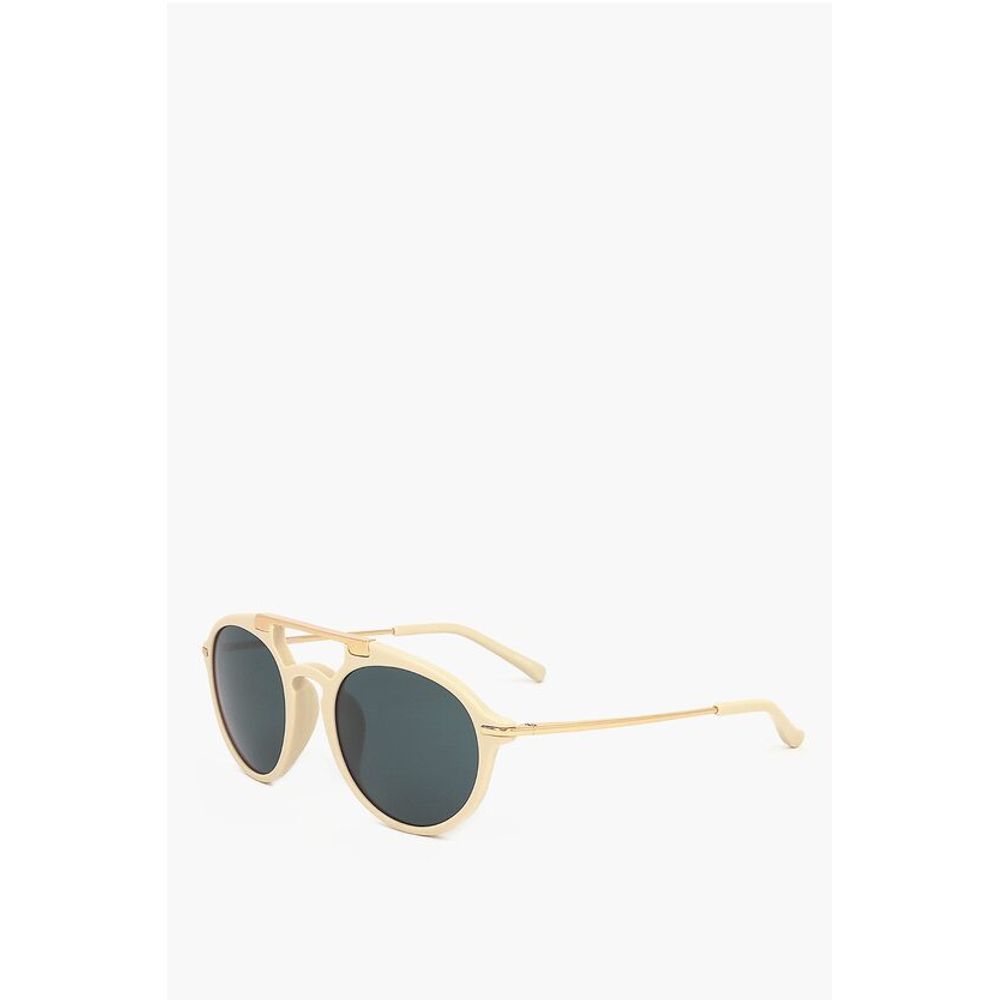 Linda Farrow Beige Haircalf Sunglass