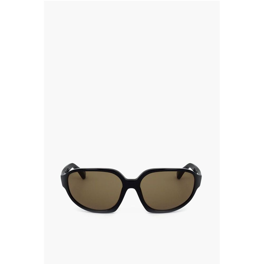 Linda Farrow Black Haircalf Sunglass