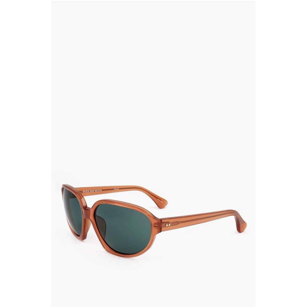 Linda Farrow Orange Haircalf Sunglass