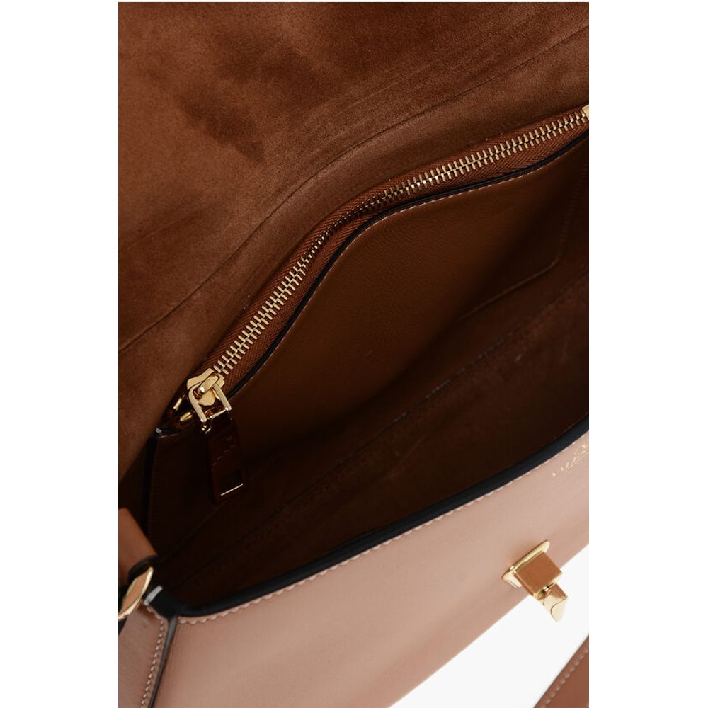 Valentino Brown Calfskin Shoulder Bag