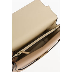 Tory Burch Beige Calfskin Shoulder Bag