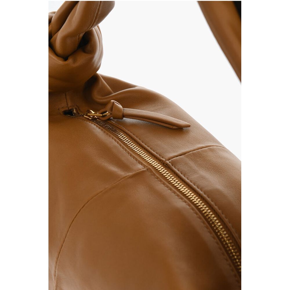 Bottega Veneta Brown Lambskin Tote Bag