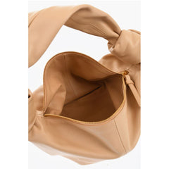 Bottega Veneta Beige Lambskin Tote Bag