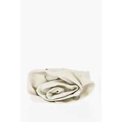Burberry White Lambskin Clutch Bag