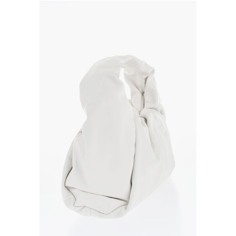 Bottega Veneta White Cowhide Tote Bag
