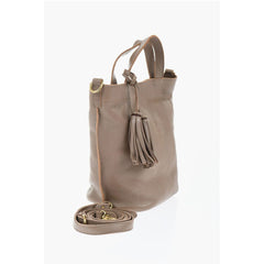 Il Bisonte Beige Leather Shoulder Bag
