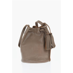 Il Bisonte Beige Leather Shoulder Bag
