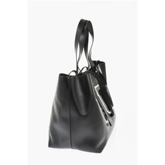 Off-White Black Calfskin Tote Bag
