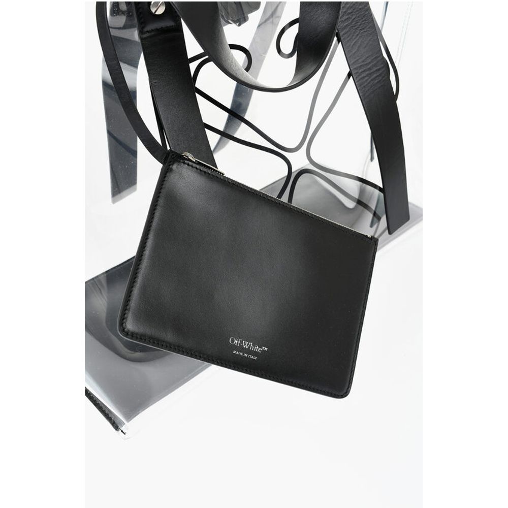 Off-White Black Polyester Tote Bag