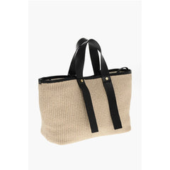 Off-White Bicolor Calfskin Tote Bag