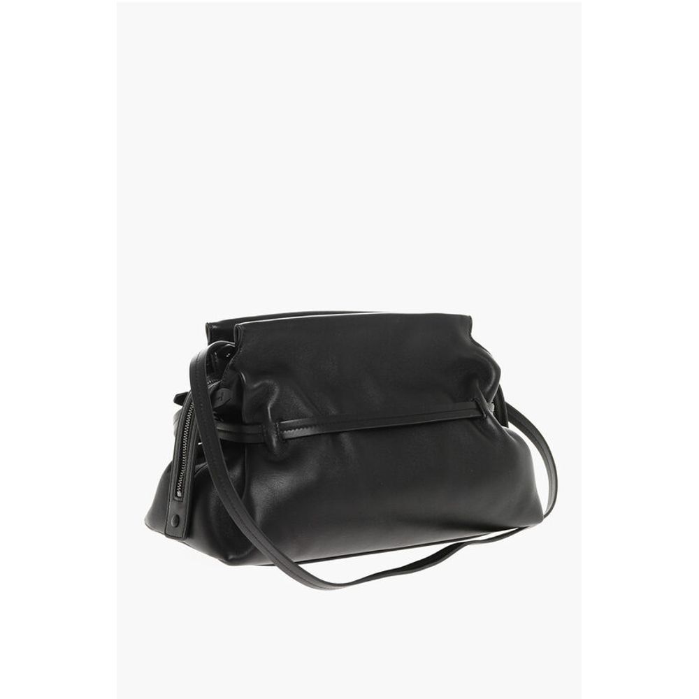 Off-White Black Lambskin Tote Bag