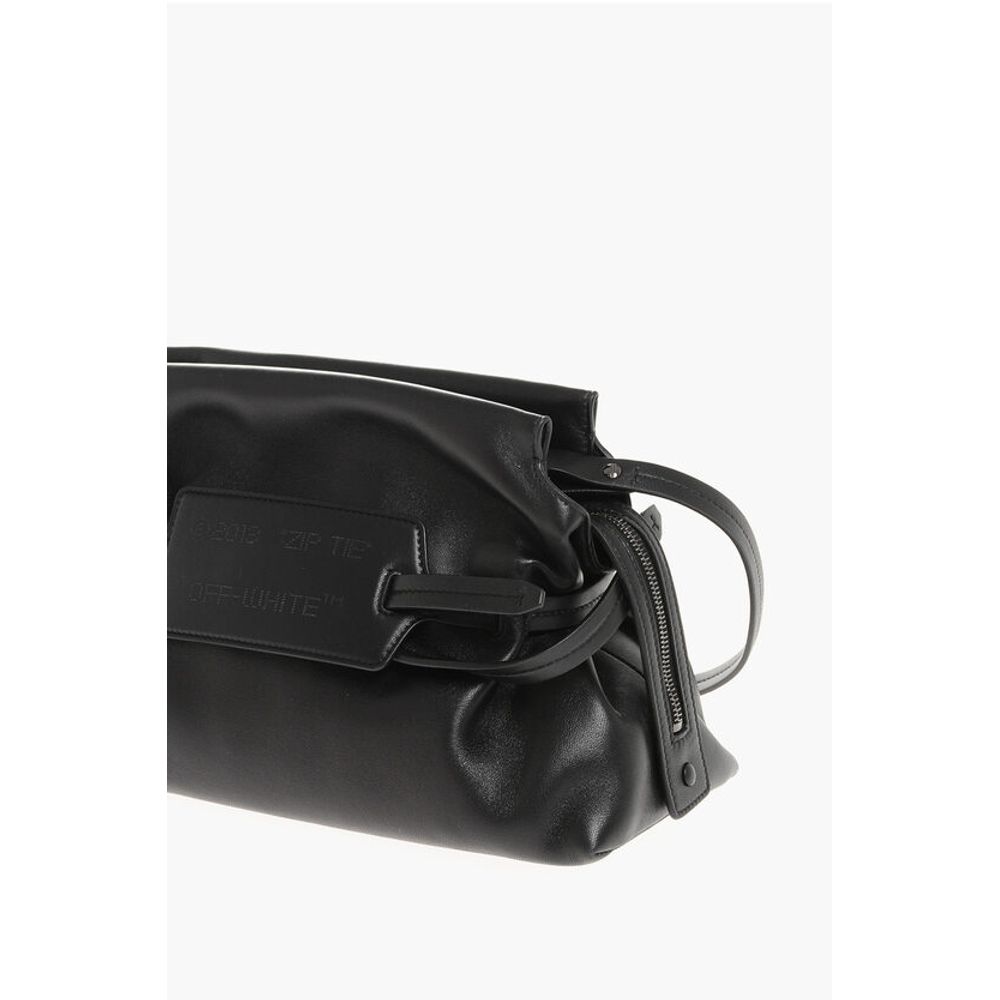 Off-White Black Lambskin Tote Bag