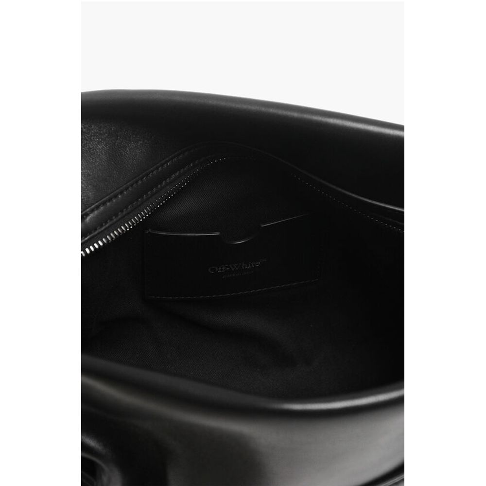 Off-White Black Lambskin Tote Bag