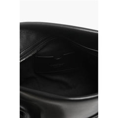 Off-White Black Lambskin Tote Bag