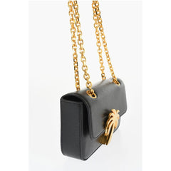 Palm Angels Black Calfskin Shoulder Bag