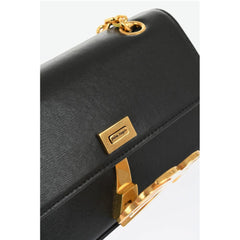 Palm Angels Black Calfskin Shoulder Bag