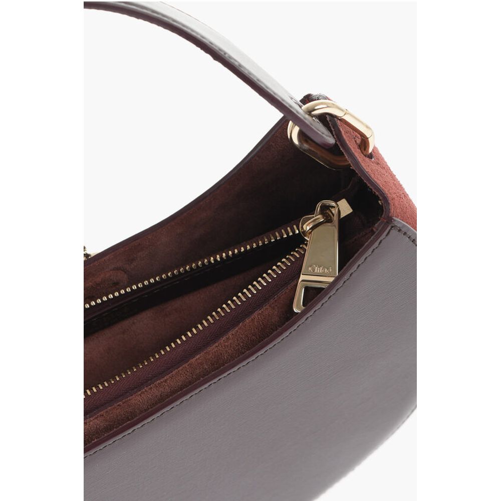 Chloé Burgundy Calfskin Shoulder Bag