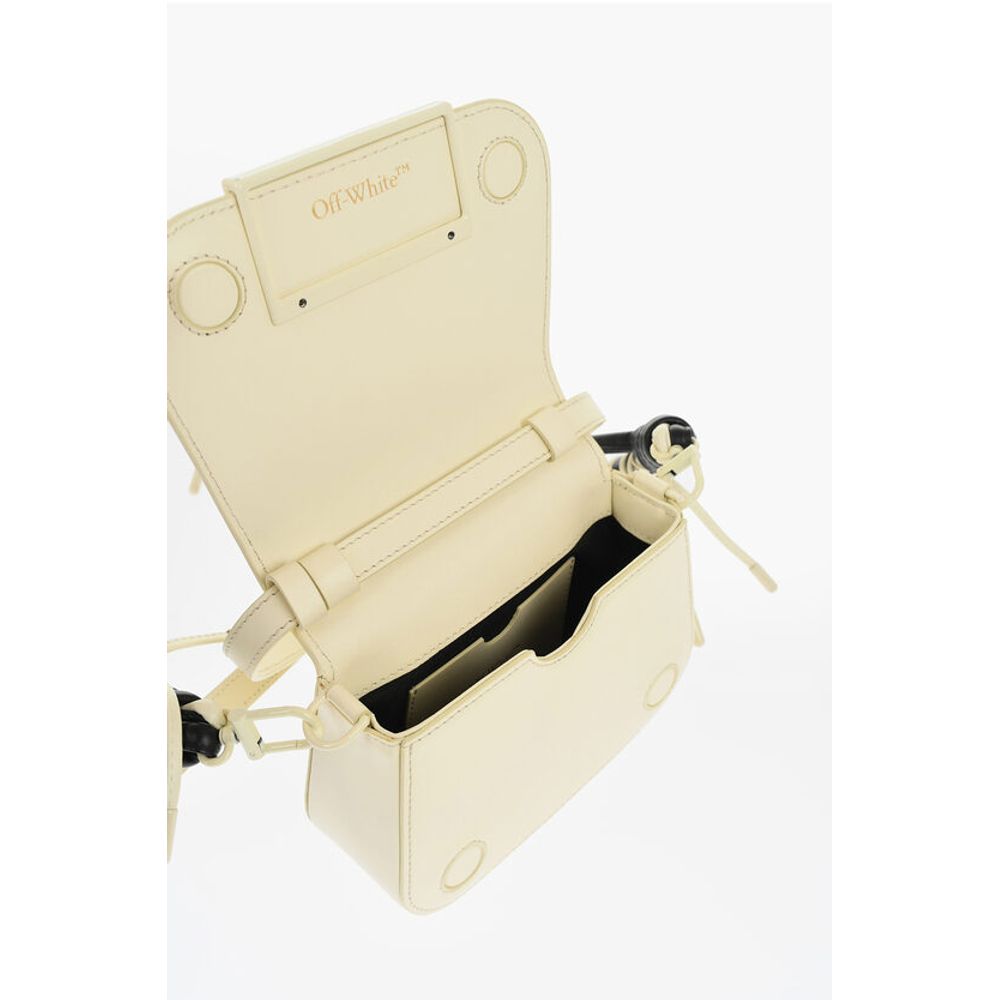 Off-White Black And White Calfskin Shoulder Bag