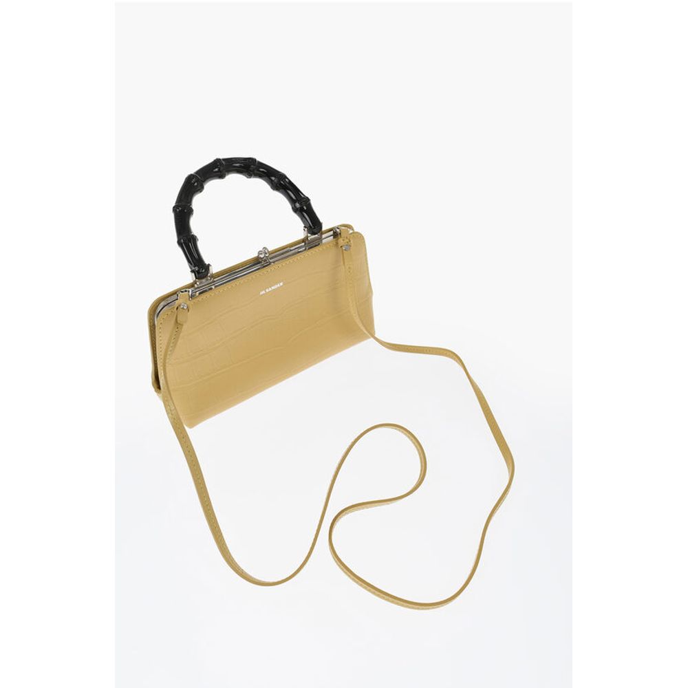 Jil Sander Beige Calfskin Tote Bag
