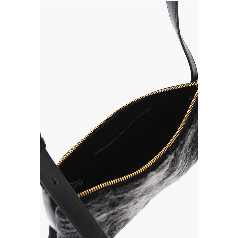 Jil Sander Black Lambskin Shoulder Bag