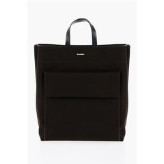 Jil Sander Brown Canvas Tote Bag