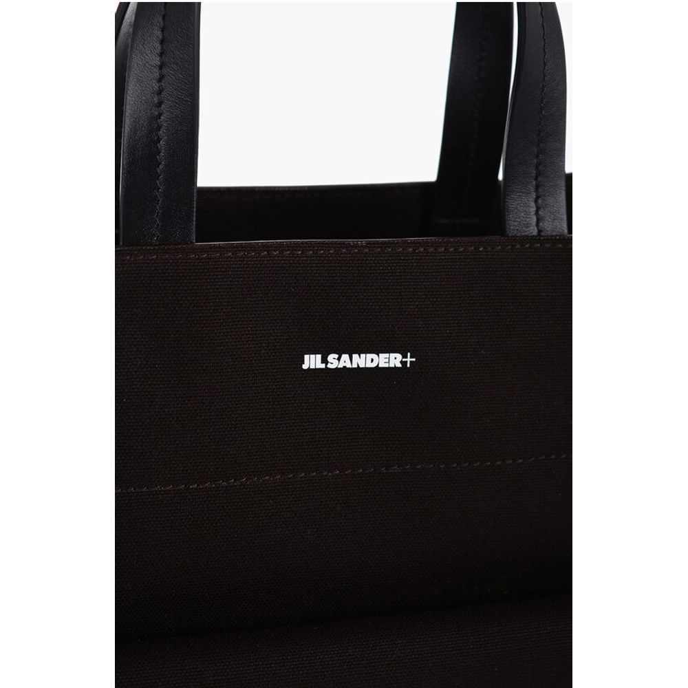 Jil Sander Brown Canvas Tote Bag