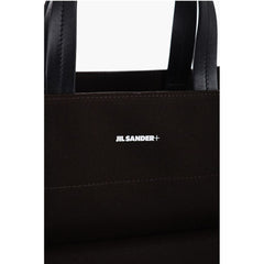 Jil Sander Brown Canvas Tote Bag
