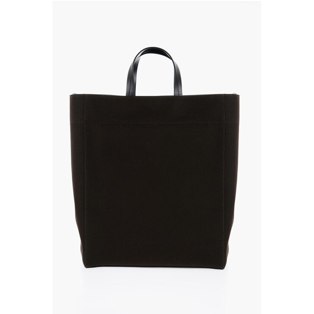 Jil Sander Brown Canvas Tote Bag