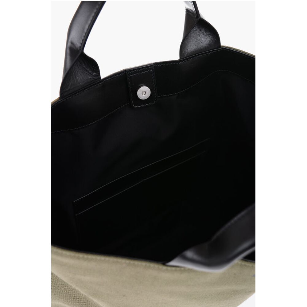 Jil Sander Green Cotton Tote Bag