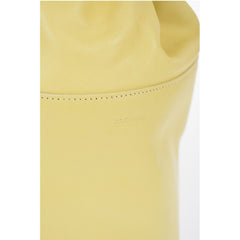 Jil Sander Yellow Calfskin Tote Bag