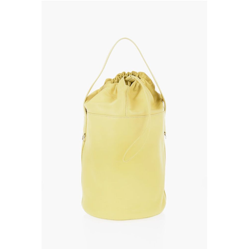 Jil Sander Yellow Calfskin Tote Bag