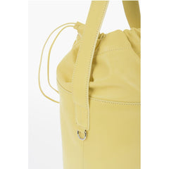 Jil Sander Yellow Calfskin Tote Bag