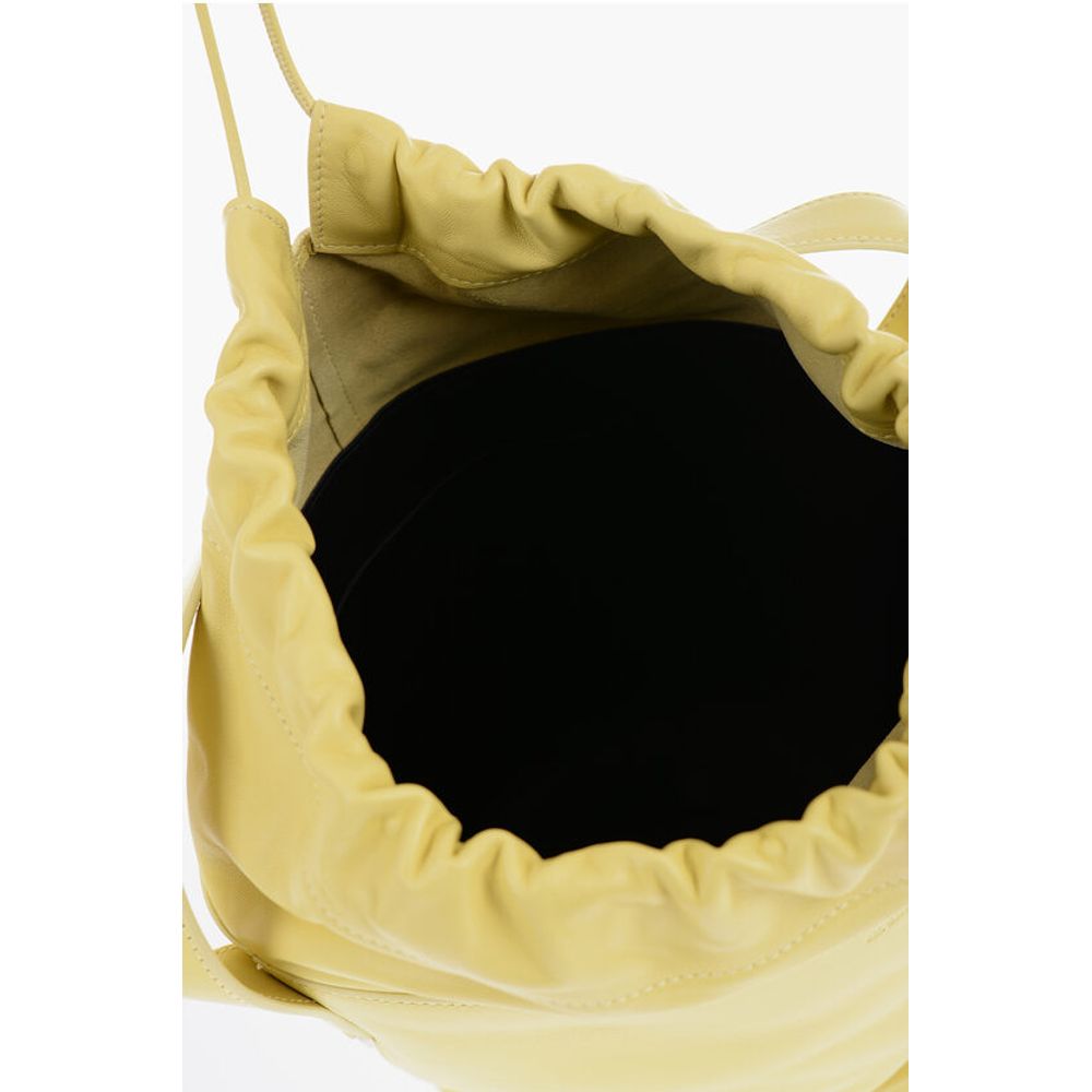 Jil Sander Yellow Calfskin Tote Bag